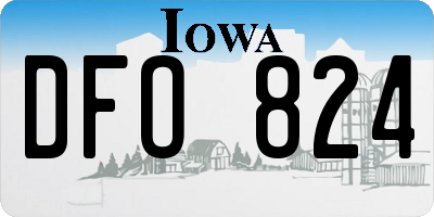 IA license plate DFO824