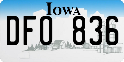IA license plate DFO836