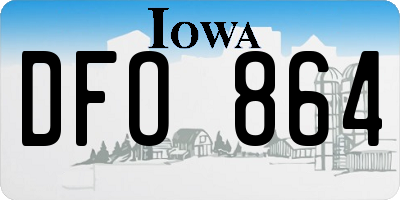 IA license plate DFO864