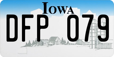 IA license plate DFP079