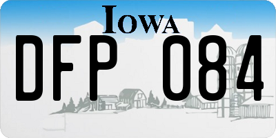 IA license plate DFP084