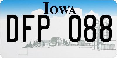 IA license plate DFP088