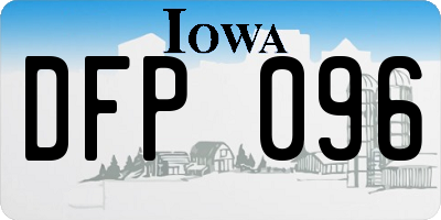 IA license plate DFP096