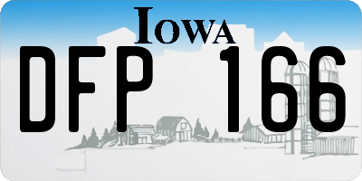 IA license plate DFP166