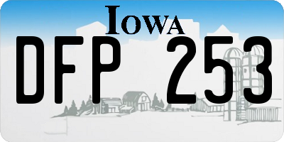 IA license plate DFP253