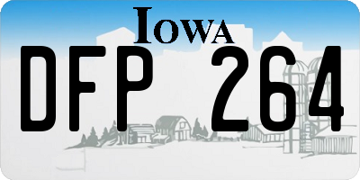 IA license plate DFP264