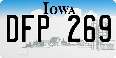 IA license plate DFP269