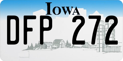 IA license plate DFP272