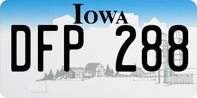 IA license plate DFP288