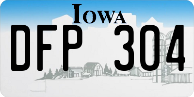 IA license plate DFP304