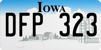 IA license plate DFP323