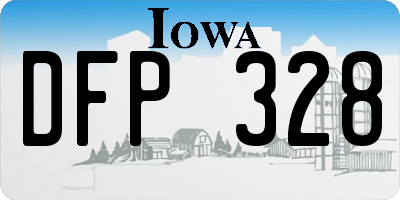 IA license plate DFP328