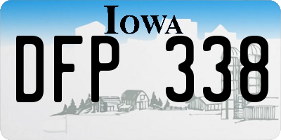 IA license plate DFP338