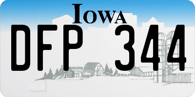 IA license plate DFP344