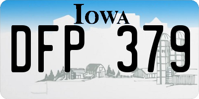 IA license plate DFP379