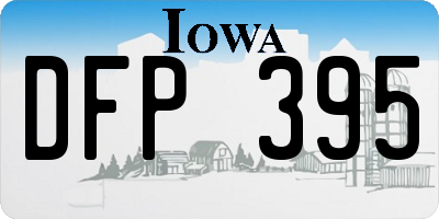 IA license plate DFP395