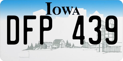 IA license plate DFP439