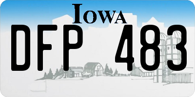 IA license plate DFP483