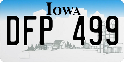 IA license plate DFP499