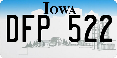 IA license plate DFP522