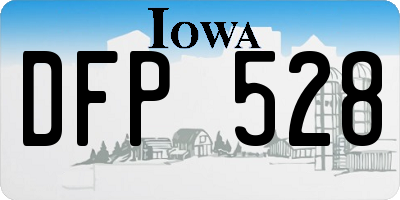 IA license plate DFP528