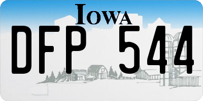 IA license plate DFP544