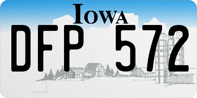 IA license plate DFP572