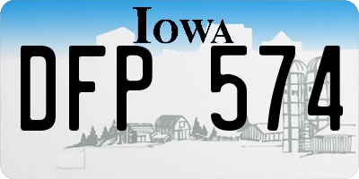 IA license plate DFP574