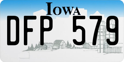 IA license plate DFP579