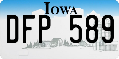 IA license plate DFP589