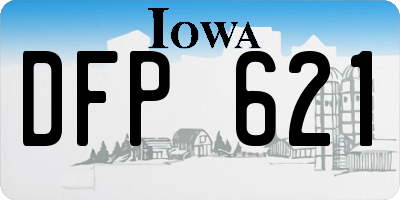 IA license plate DFP621