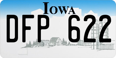 IA license plate DFP622