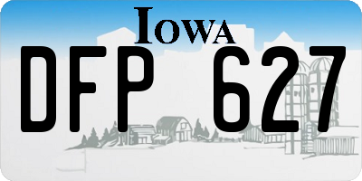 IA license plate DFP627