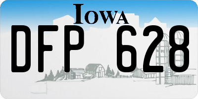 IA license plate DFP628