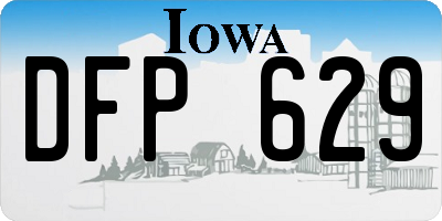 IA license plate DFP629