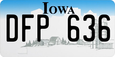 IA license plate DFP636