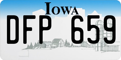 IA license plate DFP659