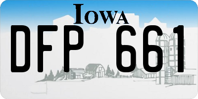 IA license plate DFP661