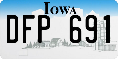IA license plate DFP691