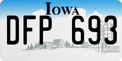 IA license plate DFP693