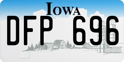 IA license plate DFP696