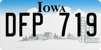 IA license plate DFP719