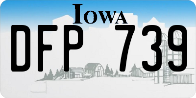 IA license plate DFP739