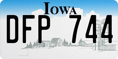 IA license plate DFP744