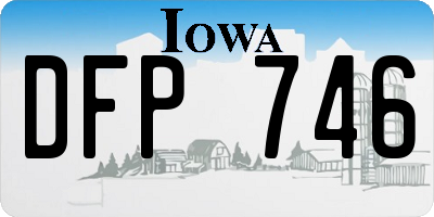 IA license plate DFP746