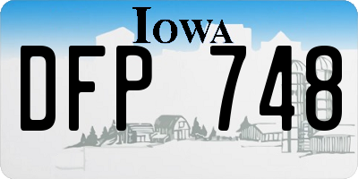 IA license plate DFP748