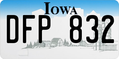 IA license plate DFP832