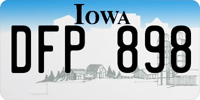 IA license plate DFP898