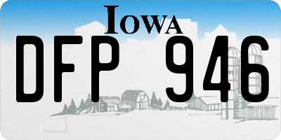 IA license plate DFP946