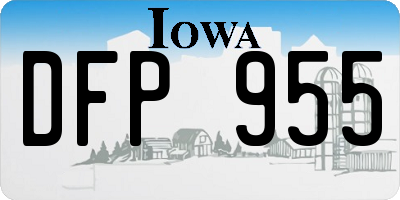 IA license plate DFP955